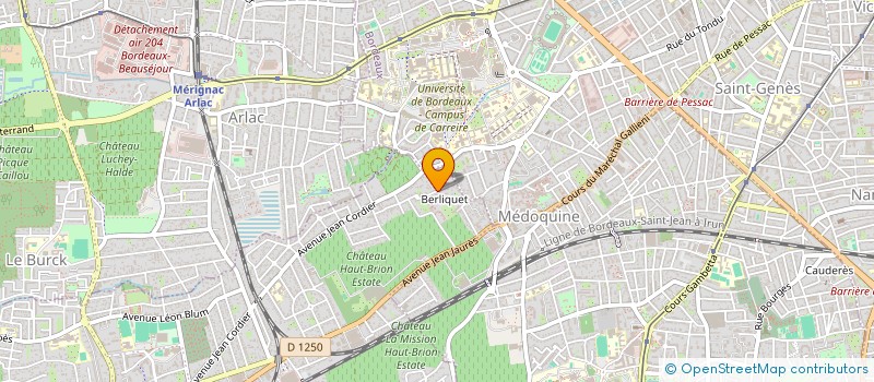 localisation de l'entreprise ARES IMMO à PESSAC