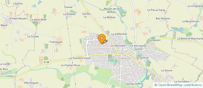 localisation de l'entreprise ARES IMMOBILIER  GEVEZE