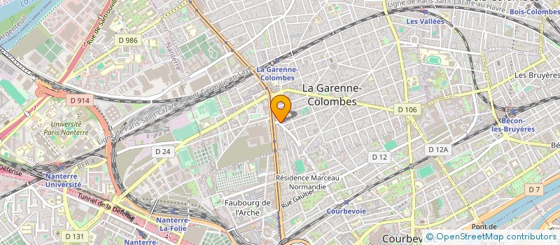 localisation de l'entreprise ARES LOCATION à LA GARENNE-COLOMBES