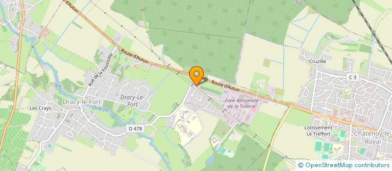 localisation de l'entreprise ARES SANTE à DRACY-LE-FORT
