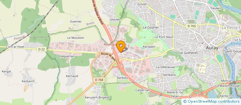 localisation de l'entreprise ARES SOLUTIONS FRANCE à AURAY