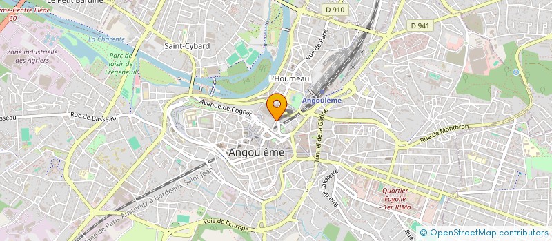 localisation de l'entreprise ARES SYSTEME à ANGOULEME