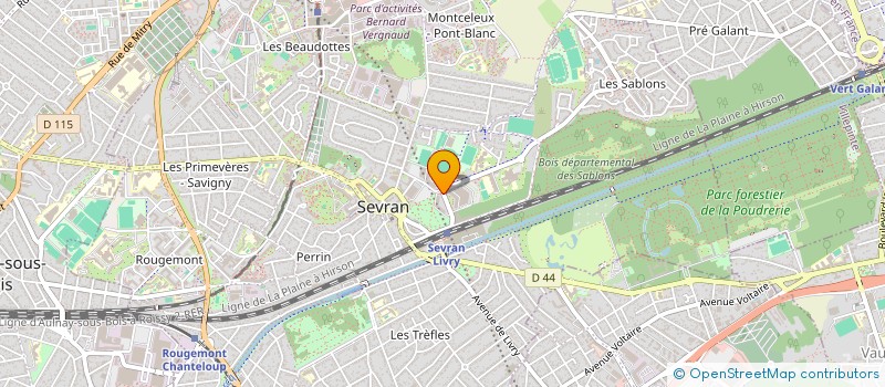 localisation de l'entreprise ARES TAXI à SEVRAN