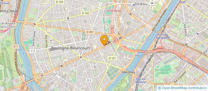 localisation de l'entreprise ARES TEXTILE INTERNATIONAL à BOULOGNE-BILLANCOURT