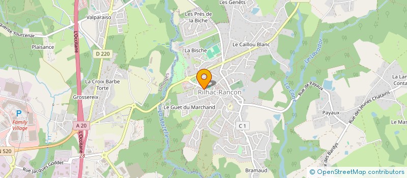 localisation de l'entreprise ARES87  RILHAC-RANCON