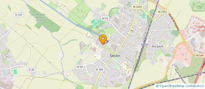 localisation de l'entreprise ARESCOM à SECLIN