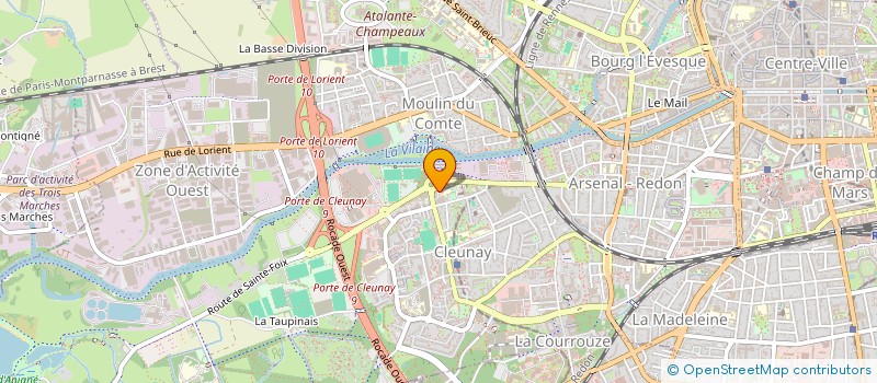 localisation de l'entreprise ARESCOP OUEST  RENNES