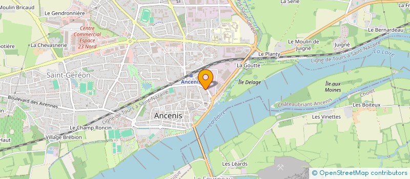 localisation de l'entreprise ARESEAUX POUR TOUS  ANCENIS-SAINT-GEREON