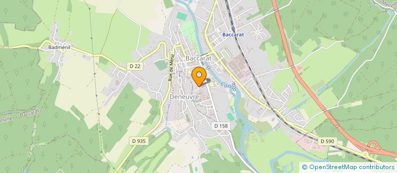 localisation de l'entreprise ARESIA-BACCARAT  BACCARAT