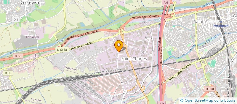 localisation de l'entreprise ARESMA PRODUCTIONS  PERPIGNAN