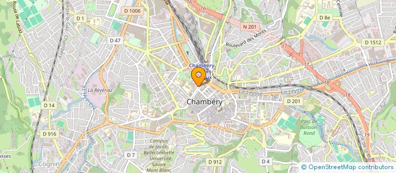localisation de l'entreprise ARESO ASS RECLASS SOCIAL à CHAMBERY