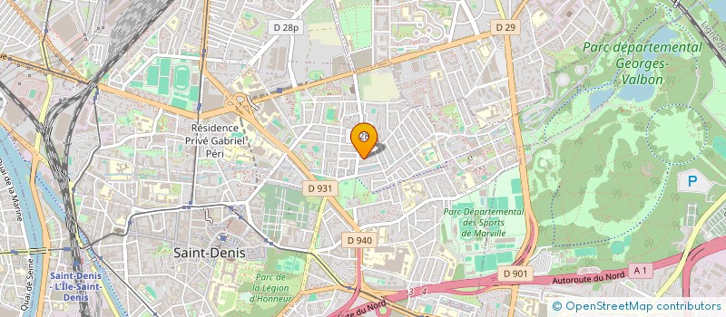 localisation de l'entreprise ARESS à SAINT-DENIS