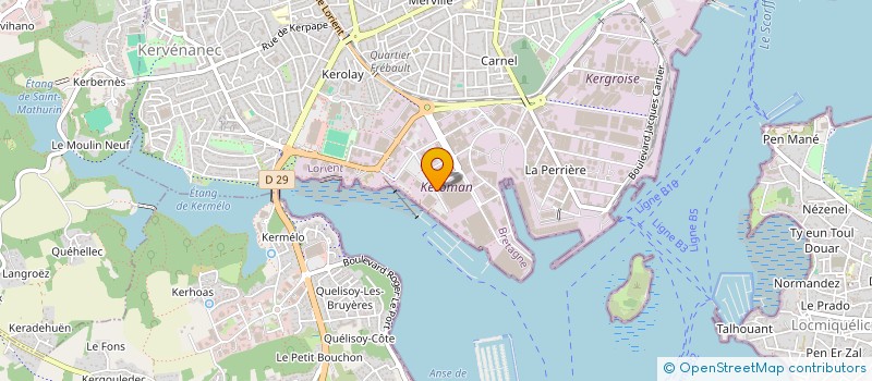 localisation de l'entreprise AREST DISTRIBUTION à LORIENT
