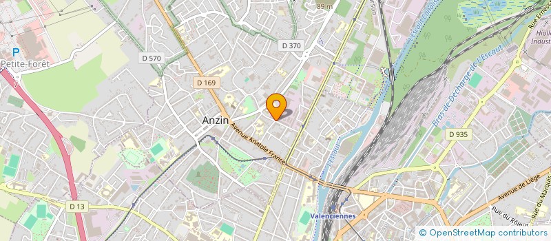 localisation de l'entreprise ARESTE & CIE à ANZIN