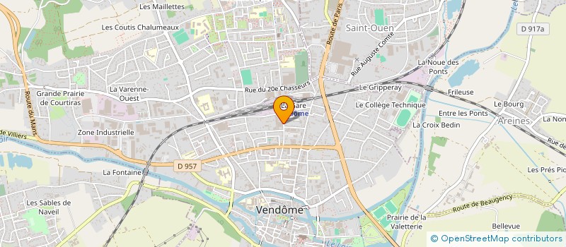 localisation de l'entreprise ARETECH à VENDOME