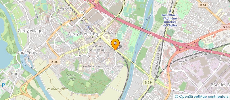 localisation de l'entreprise ARETECH à PONTOISE