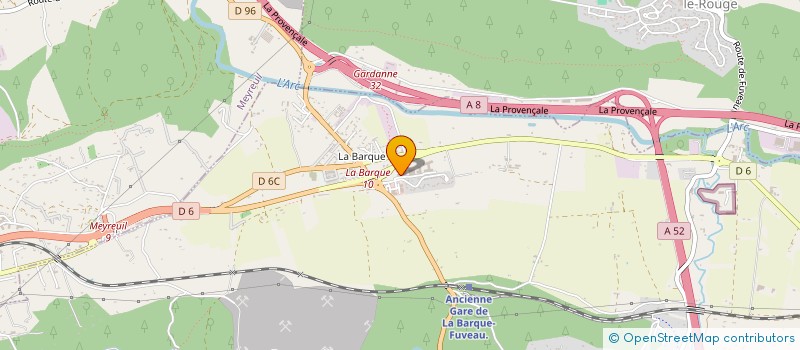 localisation de l'entreprise ARETHUSE GEOLOGY SARL à FUVEAU