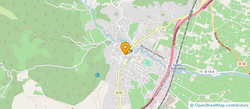 localisation de l'entreprise AREUH  CUERS