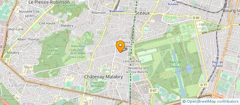 localisation de l'entreprise AREV  CHATENAY-MALABRY