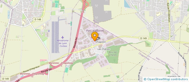 localisation de l'entreprise AREV  CHAPONNAY