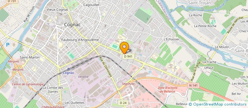 localisation de l'entreprise AREVA CONSTRUCTIONS à COGNAC