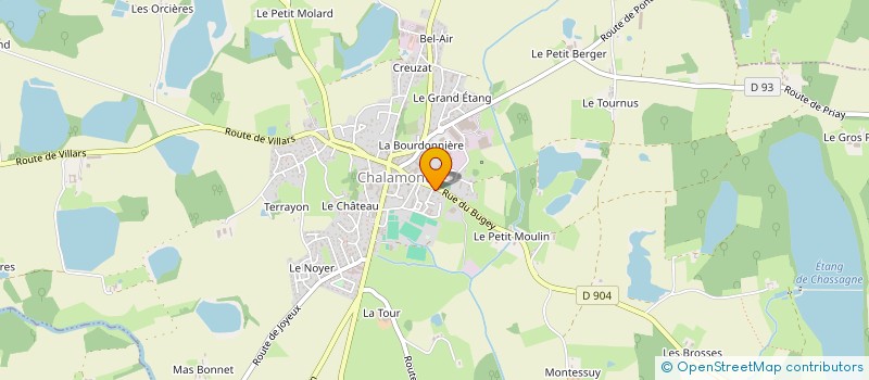 localisation de l'entreprise AREVAS ELECTRIC à CHALAMONT