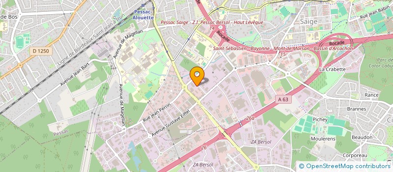 localisation de l'entreprise AREVCO IMMO  PESSAC