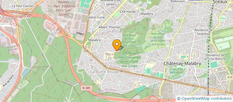 localisation de l'entreprise AREVE à CHATENAY-MALABRY