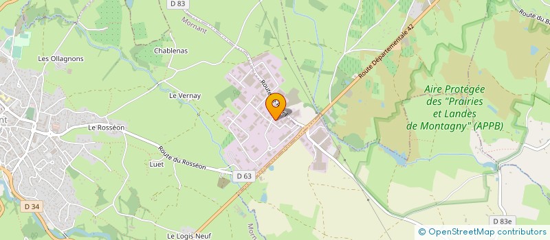 localisation de l'entreprise AREX INDUSTRIE - FCI à MORNANT