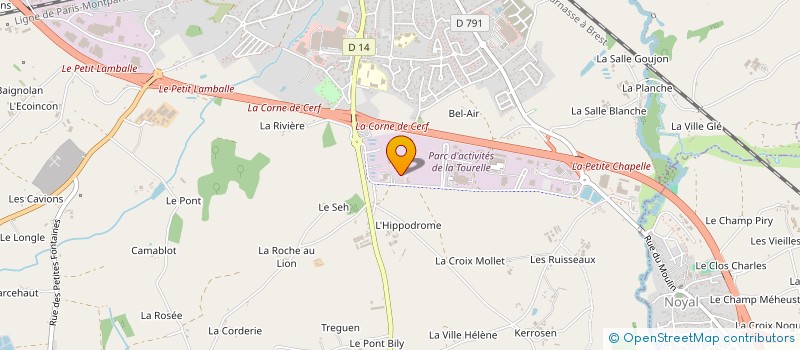 localisation de l'entreprise AREXBATI à LAMBALLE-ARMOR