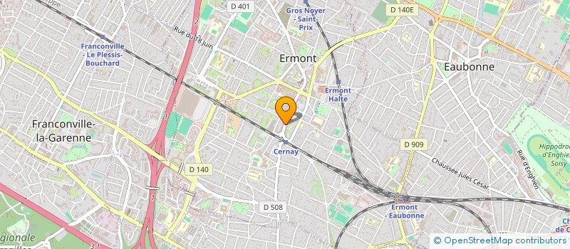 localisation de l'entreprise AREXI à ERMONT