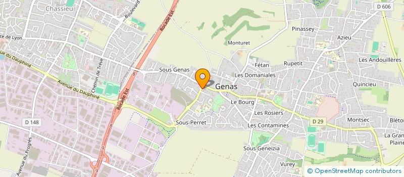 localisation de l'entreprise AREYS FINANCES à GENAS