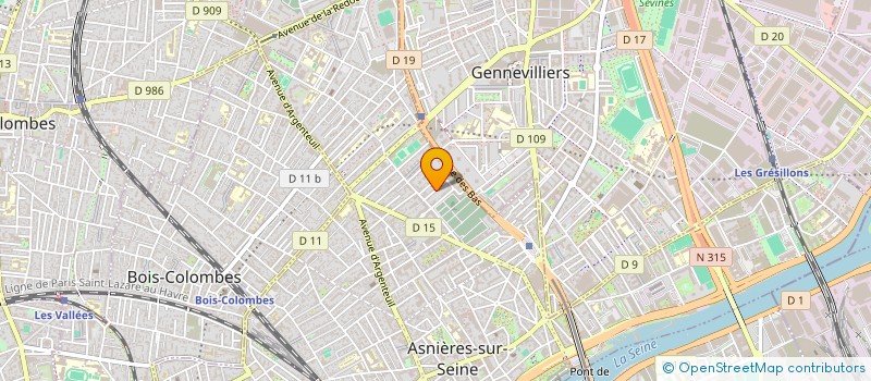 localisation de l'entreprise AREZ à ASNIERES-SUR-SEINE