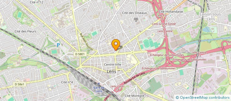 localisation de l'entreprise AREZ  LENS