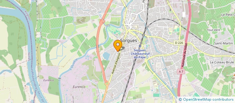 localisation de l'entreprise AREZ CONSTRUCTION  SORGUES