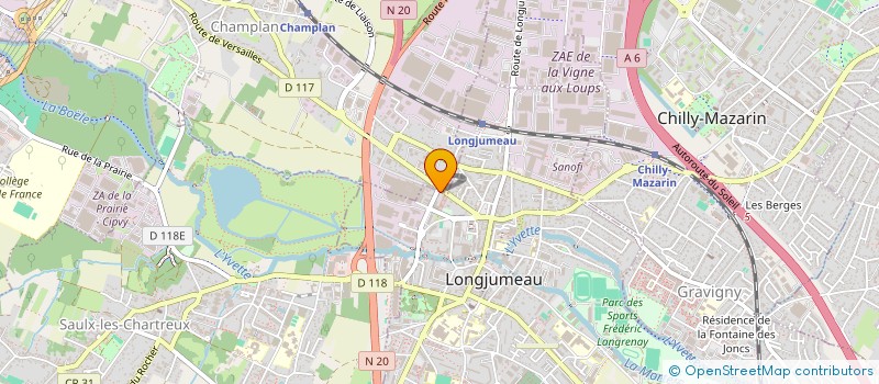 localisation de l'entreprise ARF CONSEIL à LONGJUMEAU