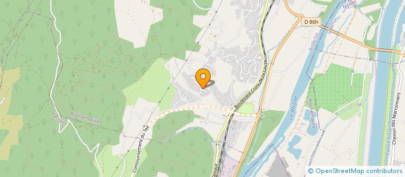 localisation de l'entreprise ARF DEVELOPPEMENT à ROCHEMAURE