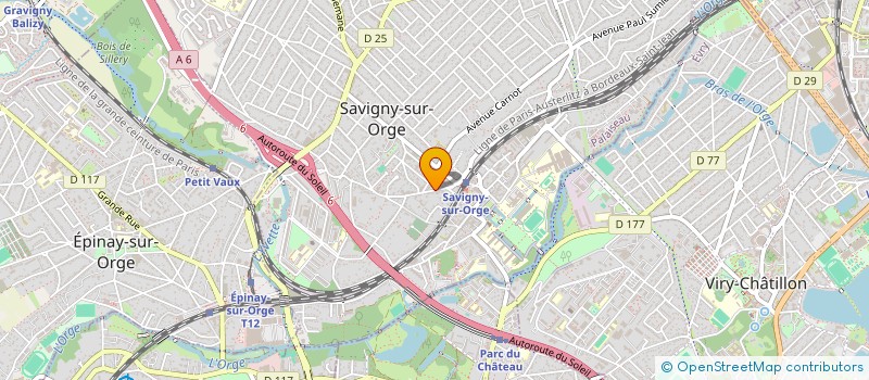 localisation de l'entreprise ARF RENOV PEINTURE à SAVIGNY-SUR-ORGE