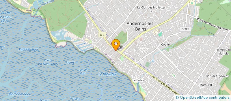 localisation de l'entreprise ARFA  ANDERNOS-LES-BAINS