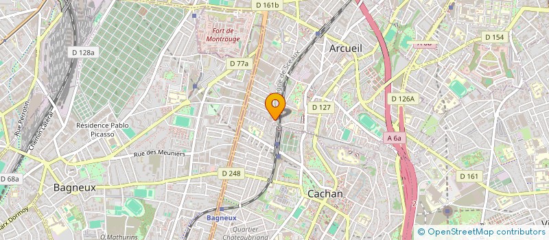 localisation de l'entreprise ARFACT COMMUNICATION à ARCUEIL