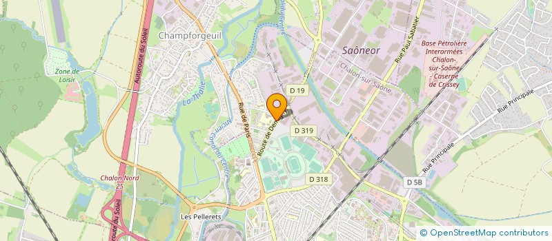 localisation de l'entreprise ARFAK ENERGIE à CHALON-SUR-SAONE