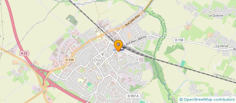 localisation de l'entreprise ARFANI  ORCHIES