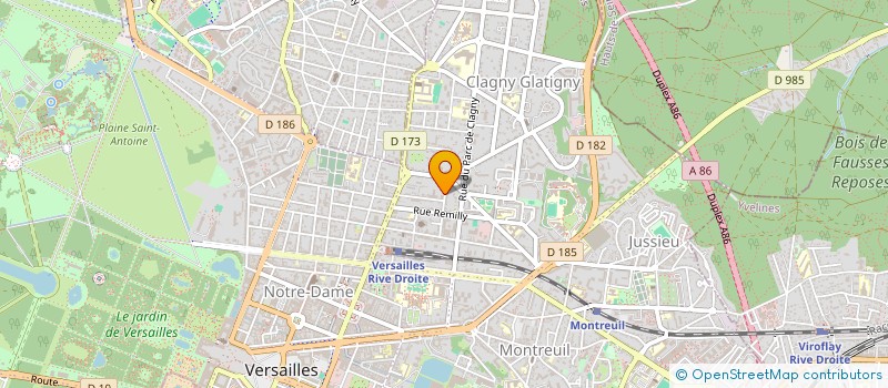 localisation de l'entreprise ARFEDOR à VERSAILLES