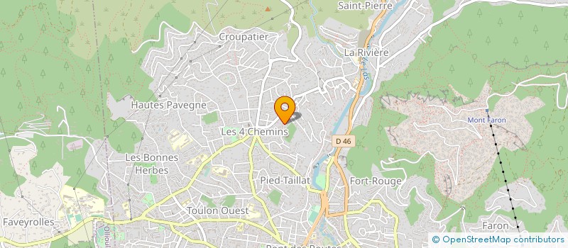 localisation de l'entreprise ARFI  TOULON