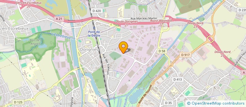localisation de l'entreprise ARFI ET FILS à DOUAI