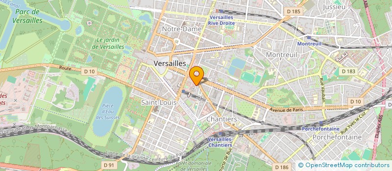 localisation de l'entreprise ARFINCO à VERSAILLES