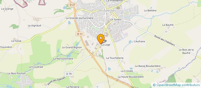 localisation de l'entreprise ARFIT-DECO à LES EPESSES