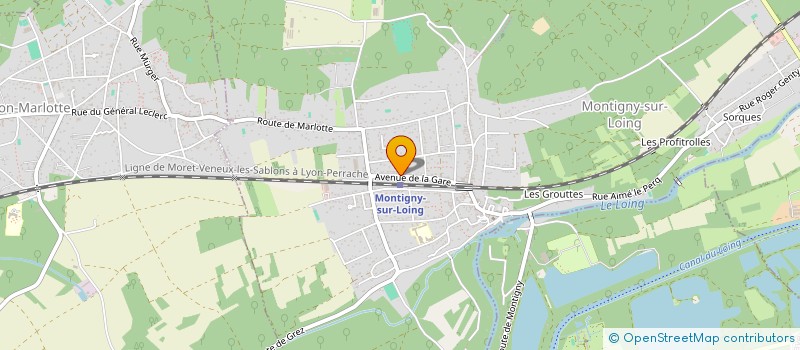 localisation de l'entreprise ARFLEUR 44  MONTIGNY-SUR-LOING