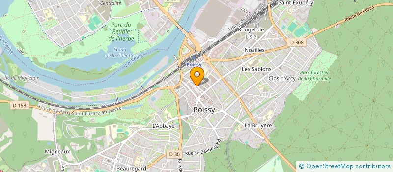 localisation de l'entreprise ARG  POISSY