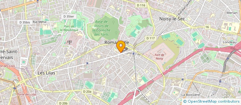 localisation de l'entreprise ARG  ROMAINVILLE